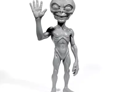 Friendly Alien 3D print model