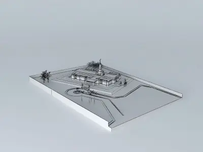 LDS.Temple Tampico, Tamaulipas.México 83rd. operating temple. Free 3D model