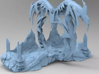 Ocean Dragon arch walkway 3D model