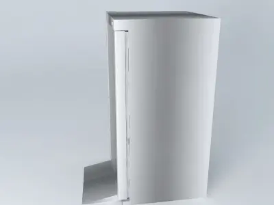 Kit stainless steel trash receptacle Free 3D model