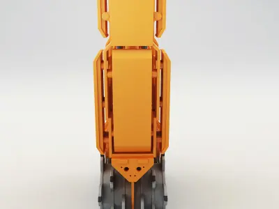 Drilling rig Low-poly 3D model