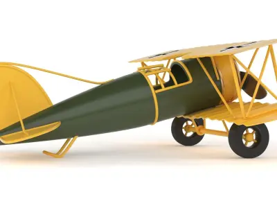 Vintage Airplane 3D model