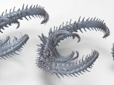 Genma Mountain temple exterior archway 3 designs 3D model