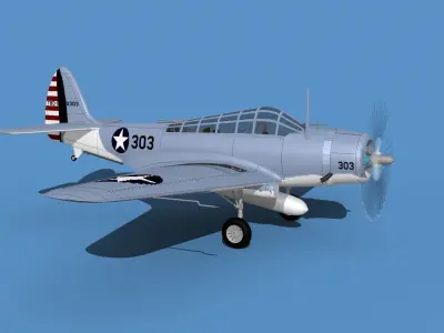 Douglas TBD-1 Devestator V11 3D model