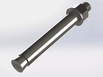 Anchor bolt M12x120 3D model
