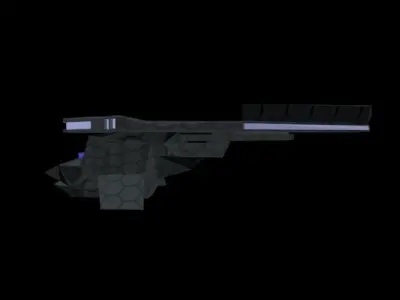 31 Science Destroyer Low-poly 3D model