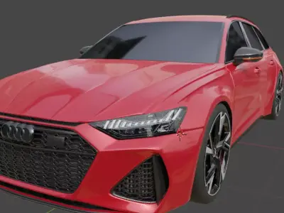 AudiRS6 AVANT Free 3D model