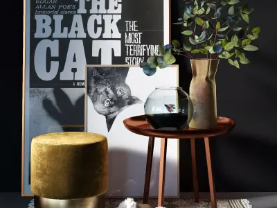 Decorative set 008 3D model