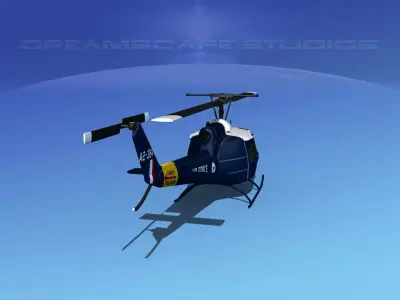 Bell UH-1B Iroquois V16 RAAF 3D model