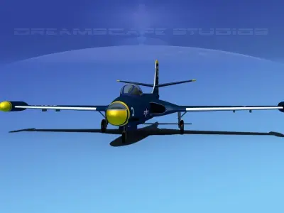 McDonnell F2H2 Banshee V12 3D model