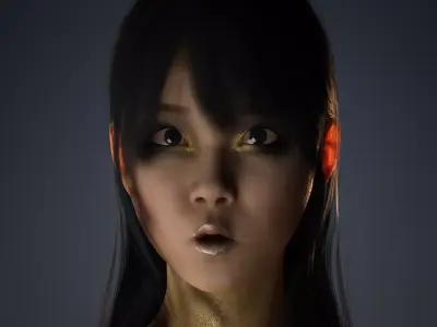 Character The Shadow Enchantress Low-poly 3D model