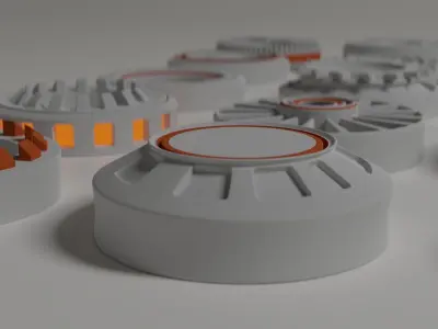 Sci fi kitbash details 3D model