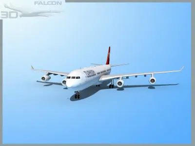 Falcon3D A340-600 Turkish Airlines 3D model