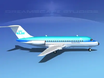Douglas DC-9-15 KLM 3D model