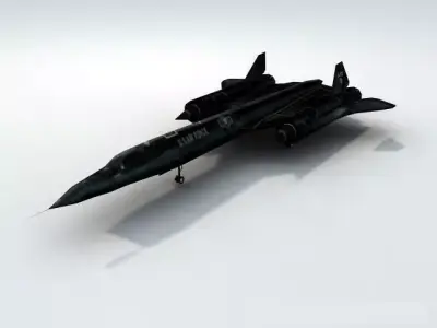 SR71 Blackbird Recon Low-poly 3D model