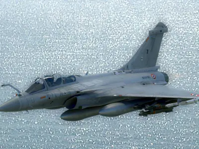 Dassault Rafale M - Fully Rigged - with high resolution Textures Low-poly 3D model