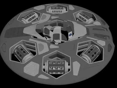 Thronum Domini - Concept Drone design 3D model