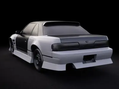 Nissan Silvia S13 Origin Labo Aggressive Line Body Kit 3D model