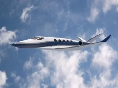 Space Eagle concept aircraft Low-poly 3D model