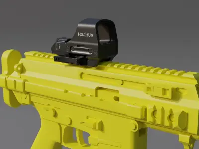 Holosun 510 C - Collimator Sight Low-poly 3D model