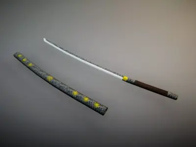UKit KatanaSaya Low-poly 3D model