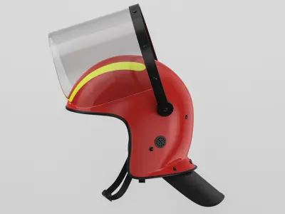 Fire Helmet 01 3D model