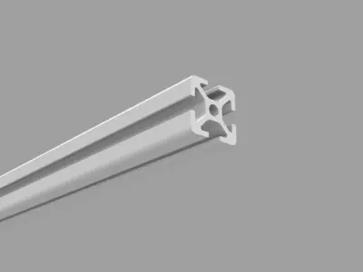 Bosch 20x20 mm groove 5 hires aluminum profil 3D model