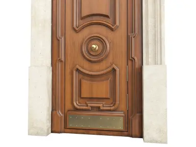 Entrance classic door 115 3D model