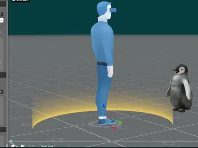 Emperor Penguin Baby Animal 3D model