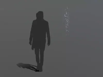 FeatherShootDown 150 Low-poly 3D model