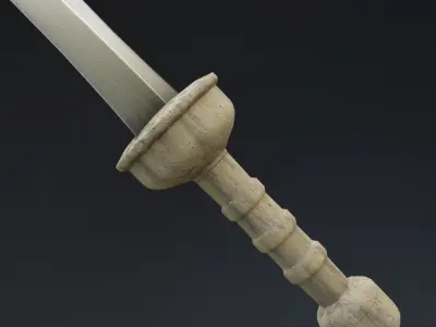 Gladiator Sword Low-poly 3D model