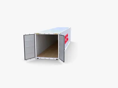 40ft Shipping Container OOCL 3D model