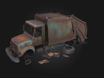 Rusty Relic Timeworn Echo from the Past 3D model