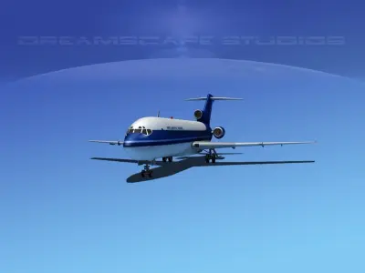 Boeing 727-200 Atlantic Air 3D model