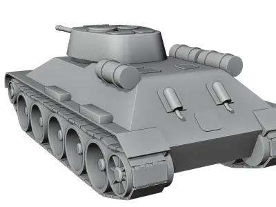 T-34 Tank Free 3D model