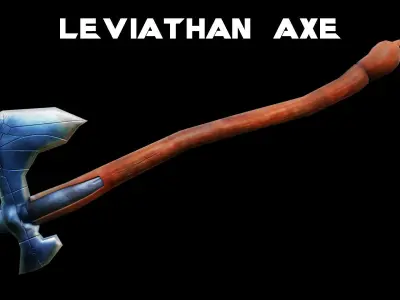 Leviathan Axe Low-poly 3D model