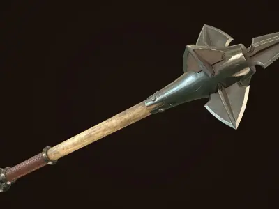 Mace 09 Low-poly 3D model
