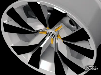 Volkswagen Crossblue rim 3D model
