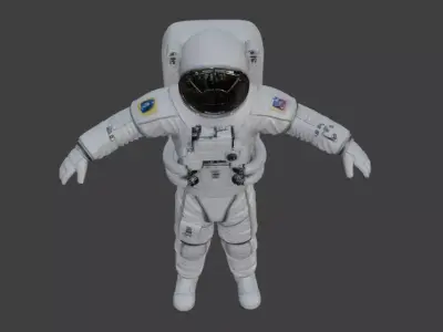 High Poly Astronaut Spacesuit Cinematic Detail 4K PBR Textures 3D model get