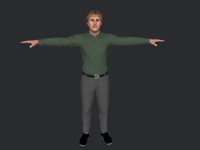 Larry Bird Hyper Realistic Full Body Rigged Character 3D model