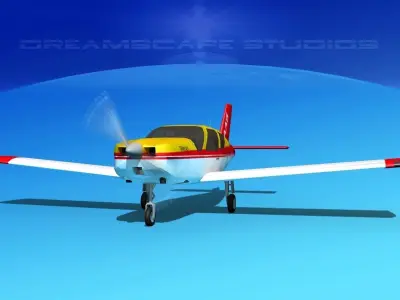 Socata TB-20 Trinidad V03 3D model