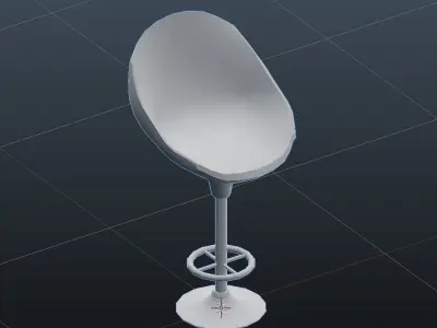 Bar Chair Free low-poly 3D model