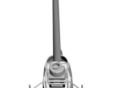 Small yellow helicopter 3D model