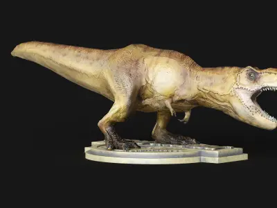 Dinosaur Figure Low-poly 3D model