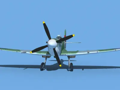 Supermarine Spitfire Mk IXb V01 3D model