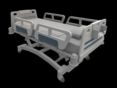 hospital bed 3D model