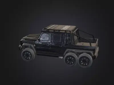 Desert Thunder 6x6 Tactical Off Road Truck 3D Model 3D model