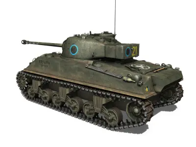 Sherman MK VC Firefly - Chaser 3D model