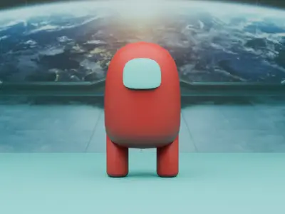 Among Us-Red 3D model