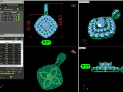 Diamond Pendants 3D print model